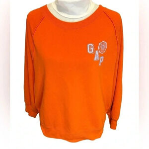 GAP Women’s Orange Sweatshirt Size Large EUC Turtleneck under for display only.